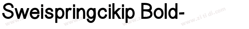 Sweispringcikip Bold字体转换
